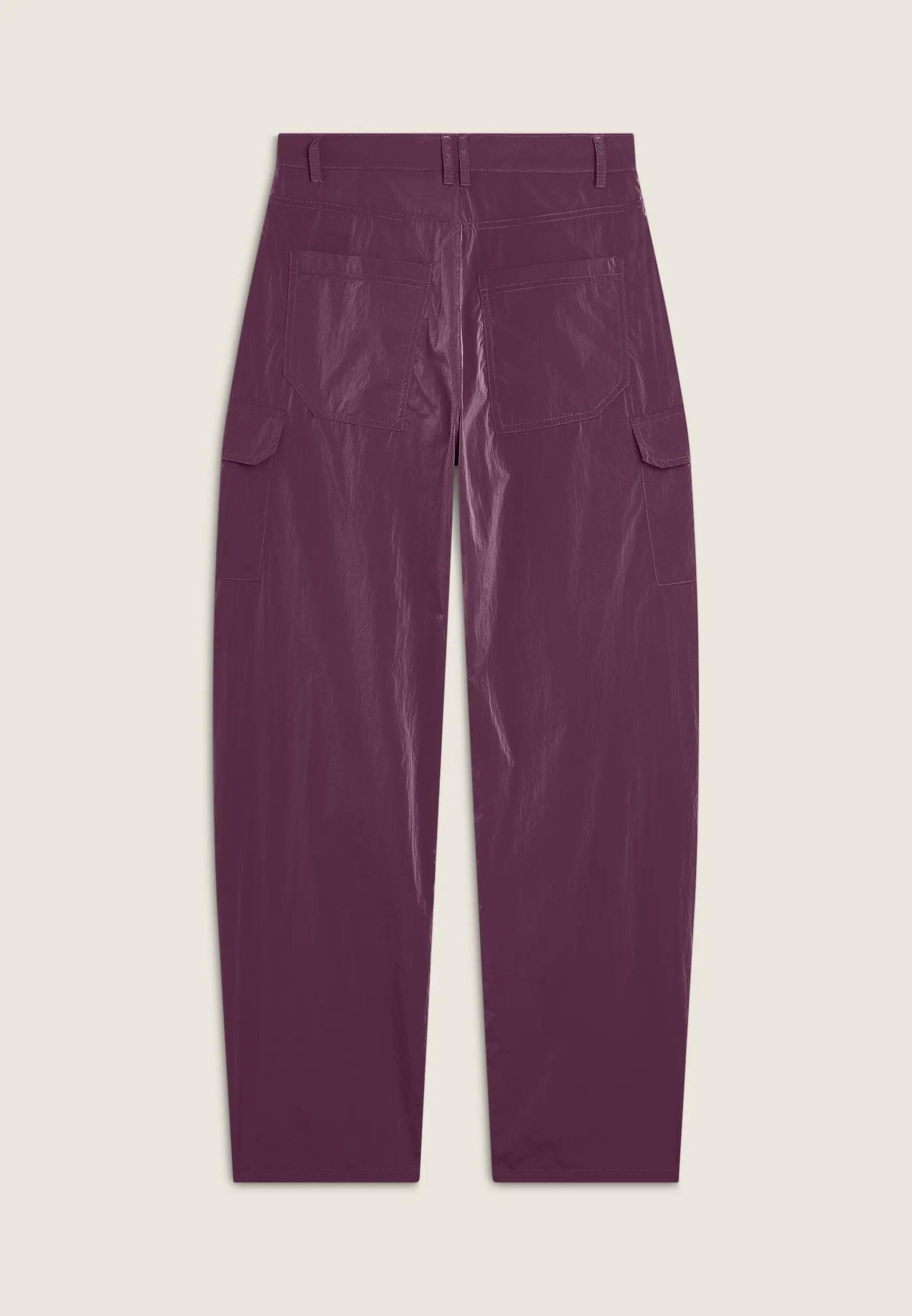 Pantaloni Cargo carrot fit in nylon navetta 2/3