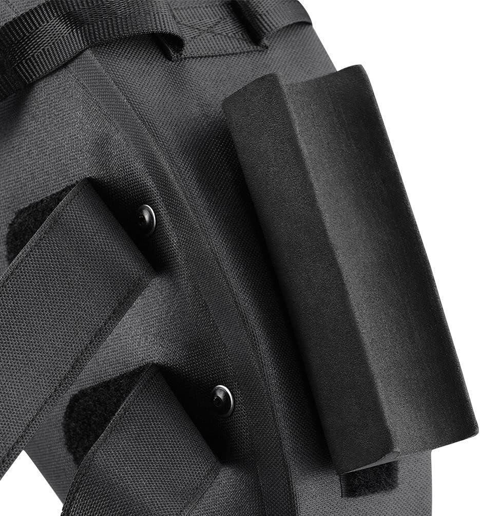 Borsa sottosella impermeabile 10 L, nera e grigia 7/7