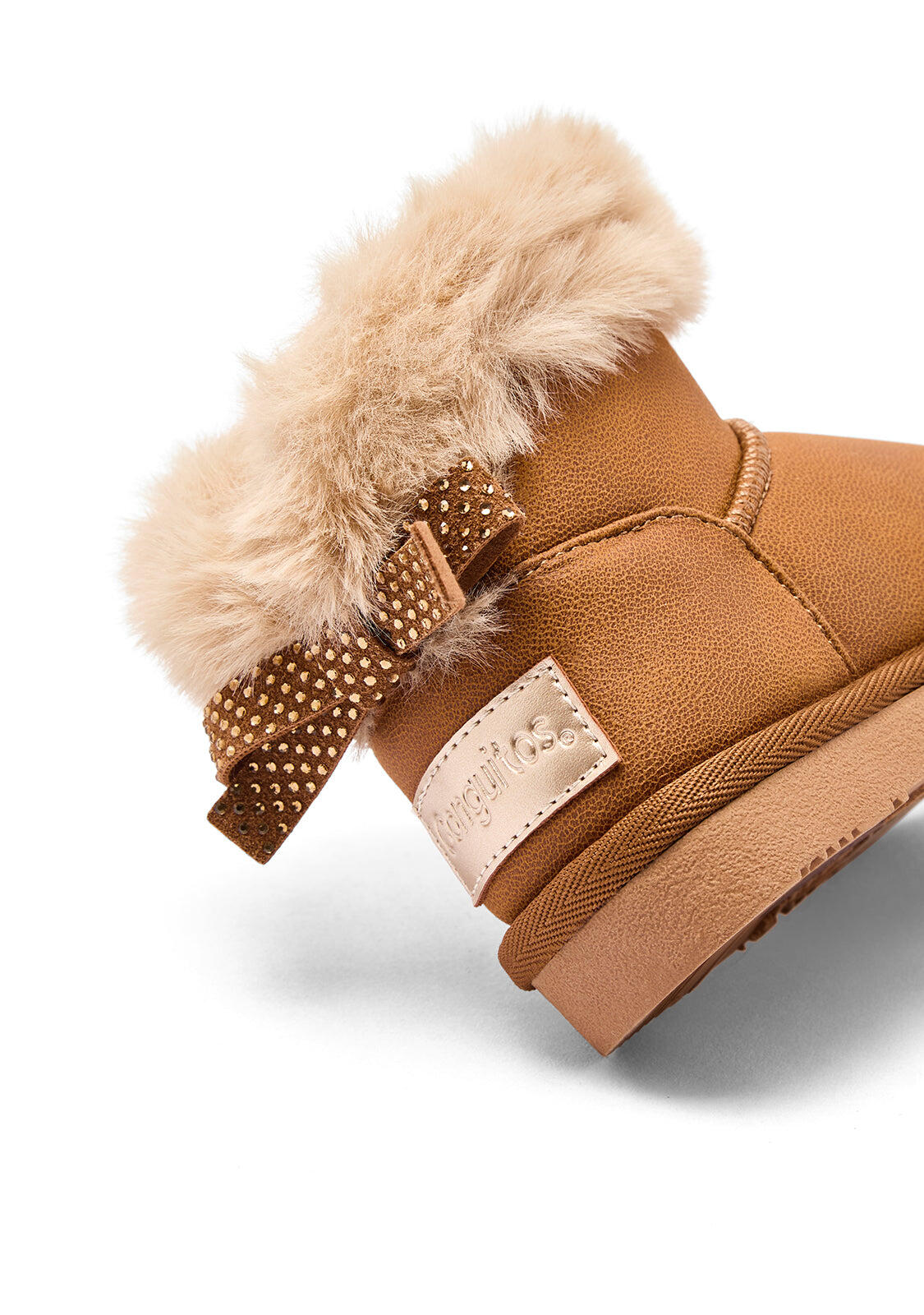 Botas de Niña Estilo Australianas Cinturón de Pelo 4/4