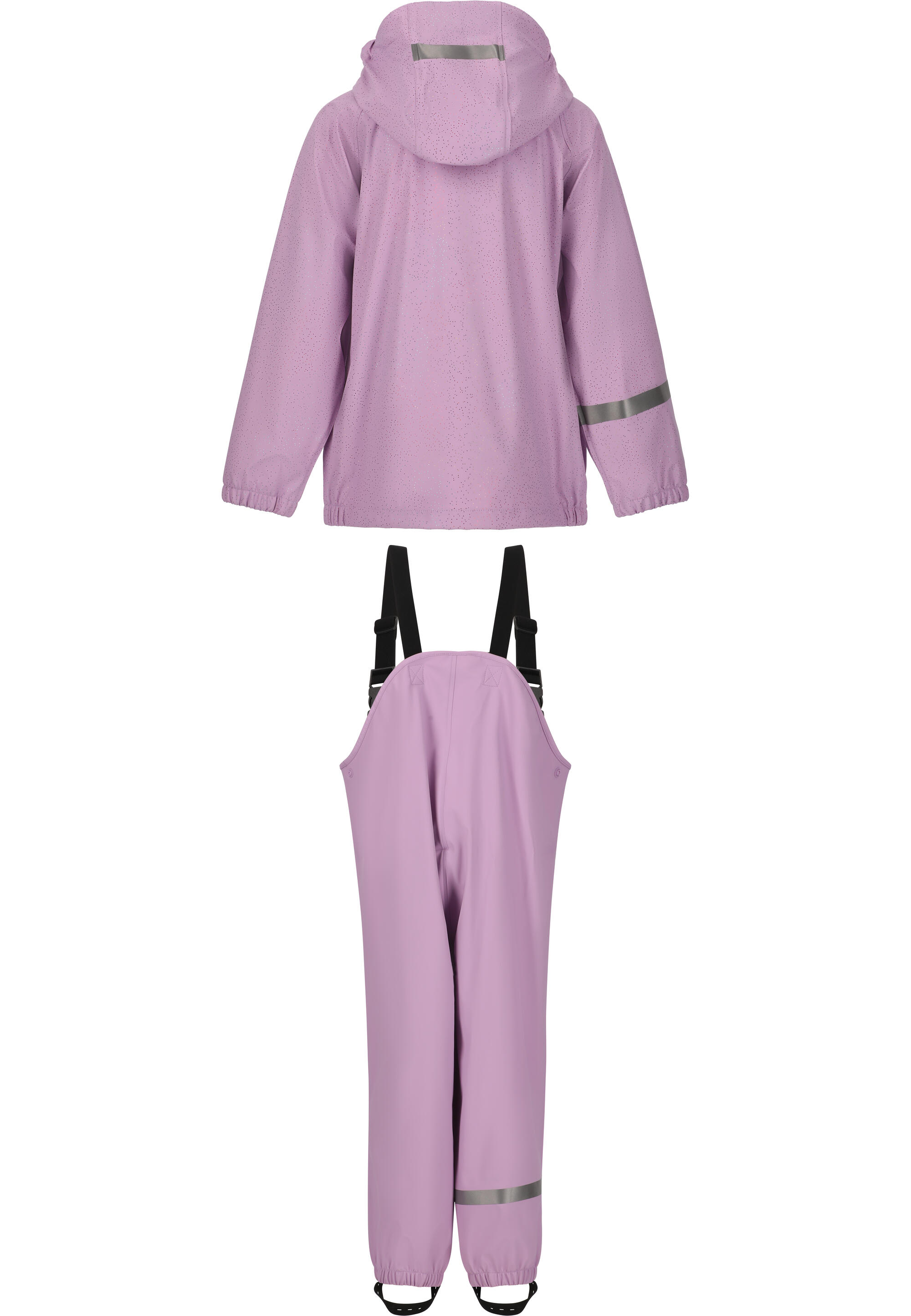 Regenanzug mit Muster Kinder Zigzag Roze 2/7