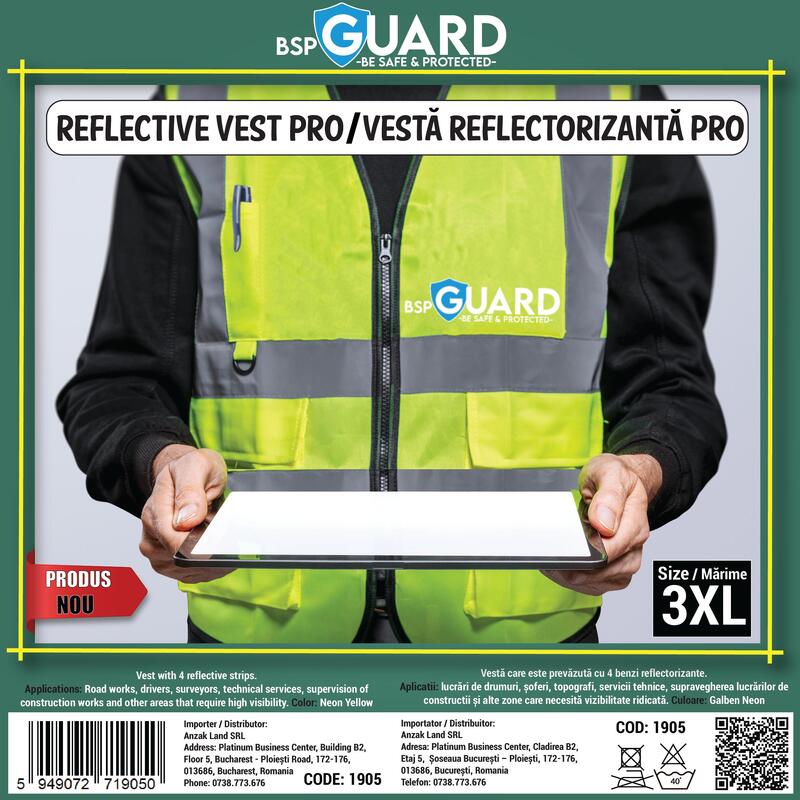 Vesta Reflectorizanta - Model Pro - BSP Guard - 3XL