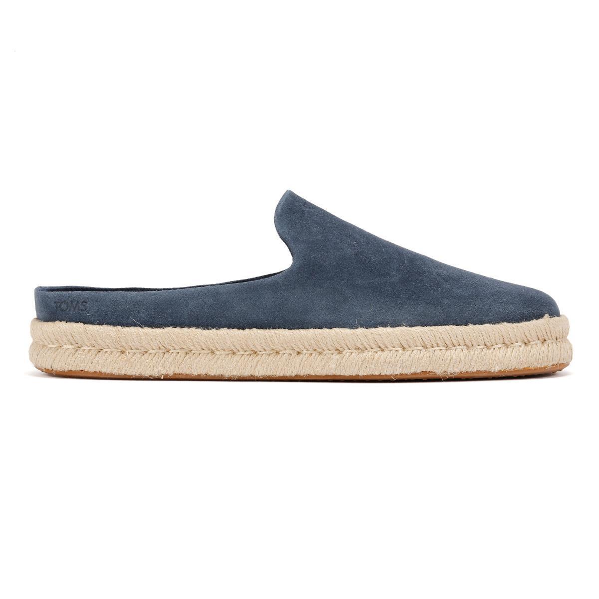 TOMS Santiago Suede Men's Navy Mules 5/6