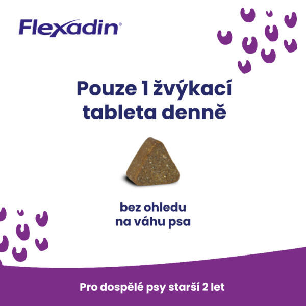 Kloubní výživa Flexadin pro psy 60tbl 3/7
