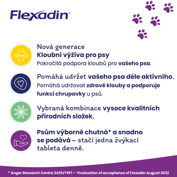 Kloubní výživa Flexadin pro psy 60tbl 2/7