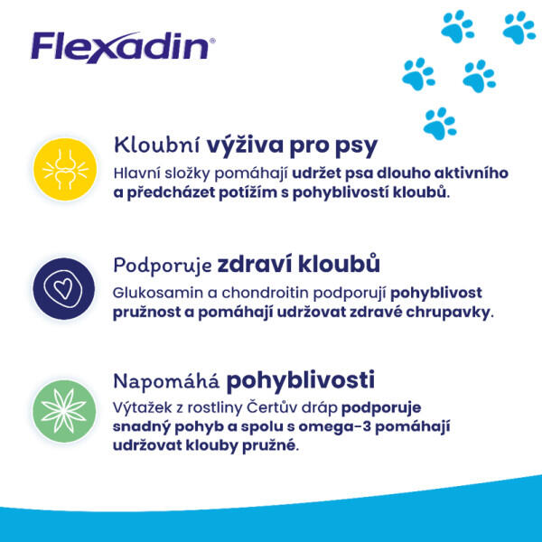 Kloubní výživa Flexadin Maxi pro mladé psy 60tbl 2/4