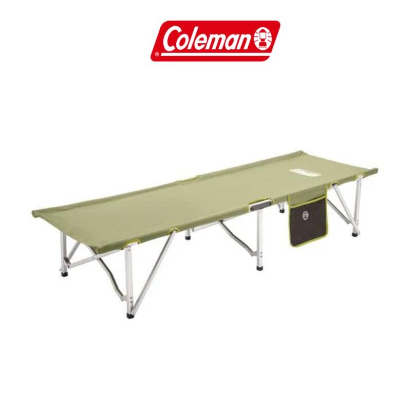 Coleman CM Packaway Cot with Side Table, Extra Wide Folding Steel ...