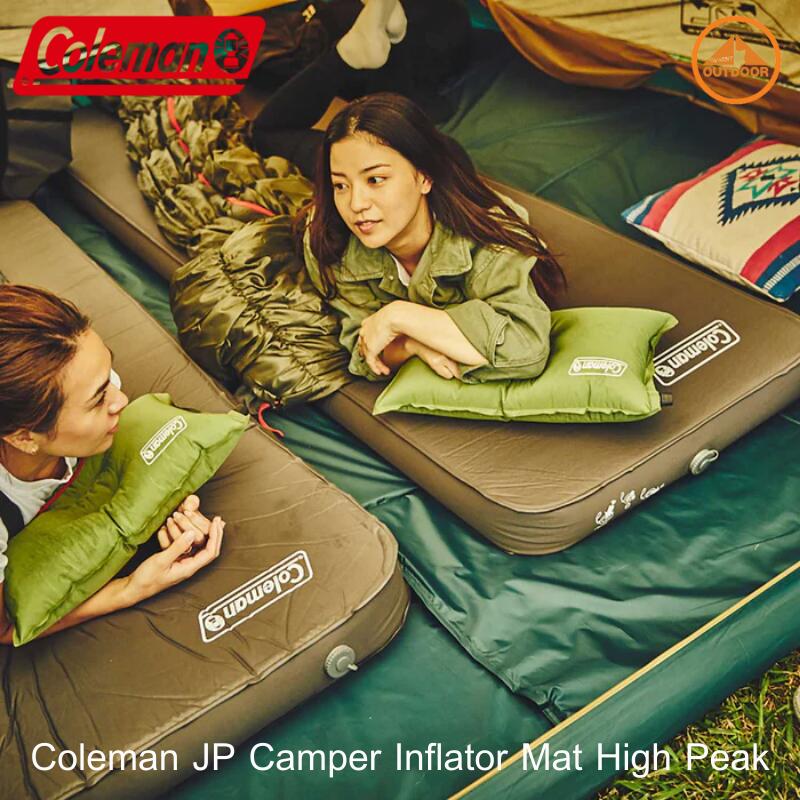 アウトドア寝具 Coleman High Peak Mattress 10cm Coleman Self-Inflating High Peak Big Mat Double : Amazon.com