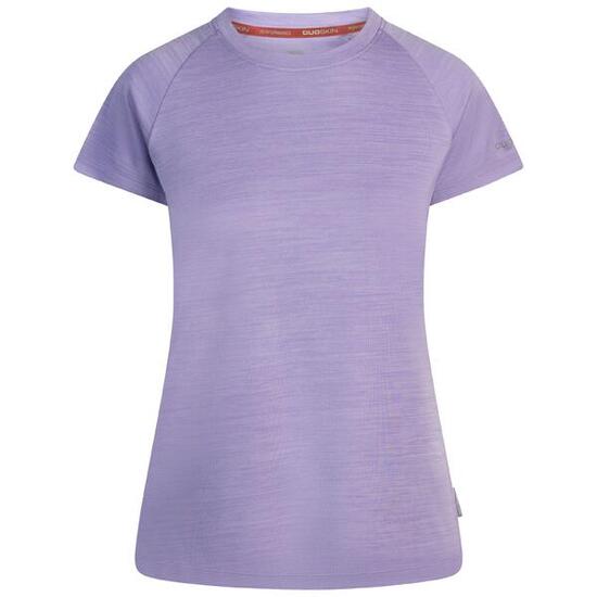 T-shirt Trespass VICKLAND femme 100% polyester violet manches courtes