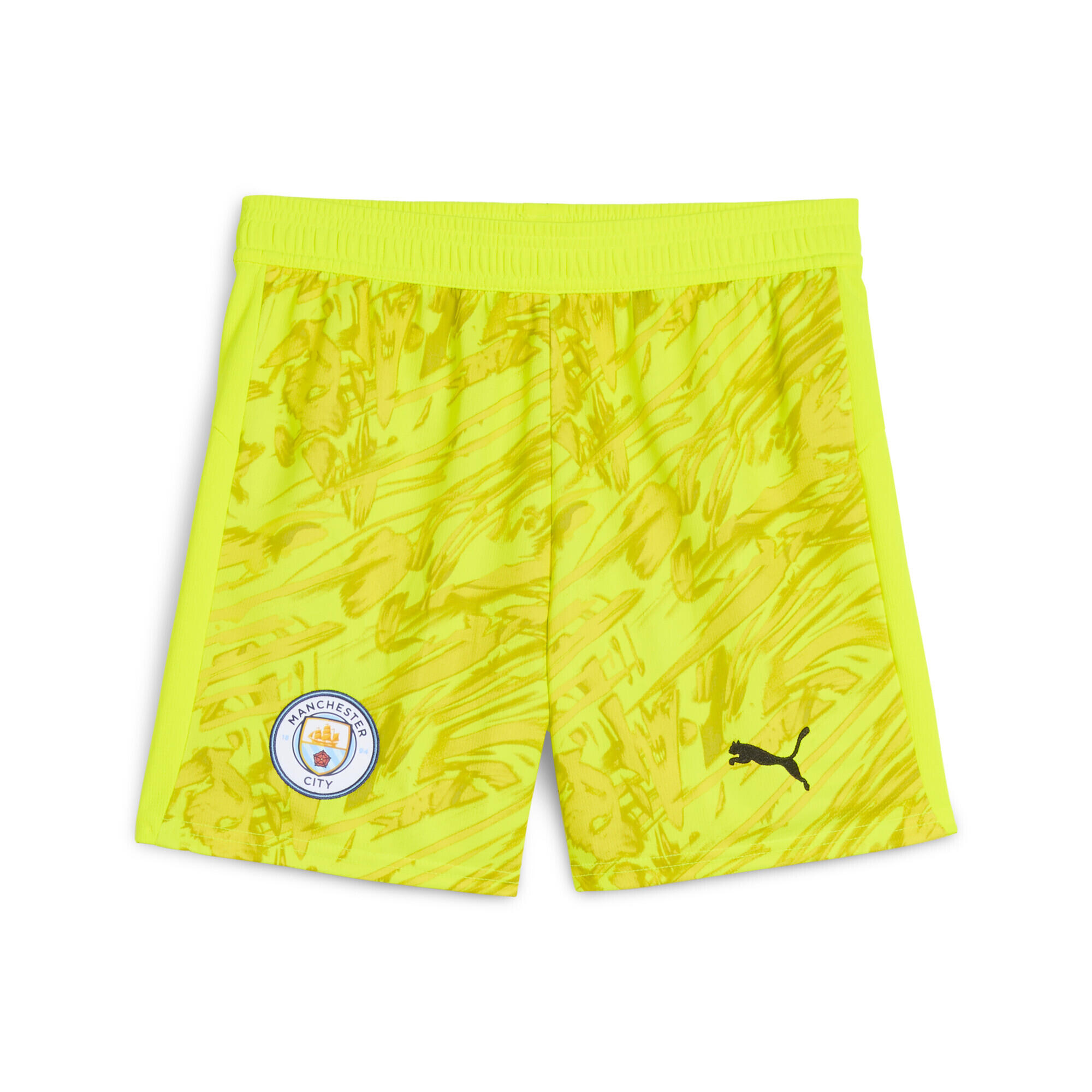 Młodzieżowe szorty bramkarskie Manchester City 25/26 PUMA Yellow Alert