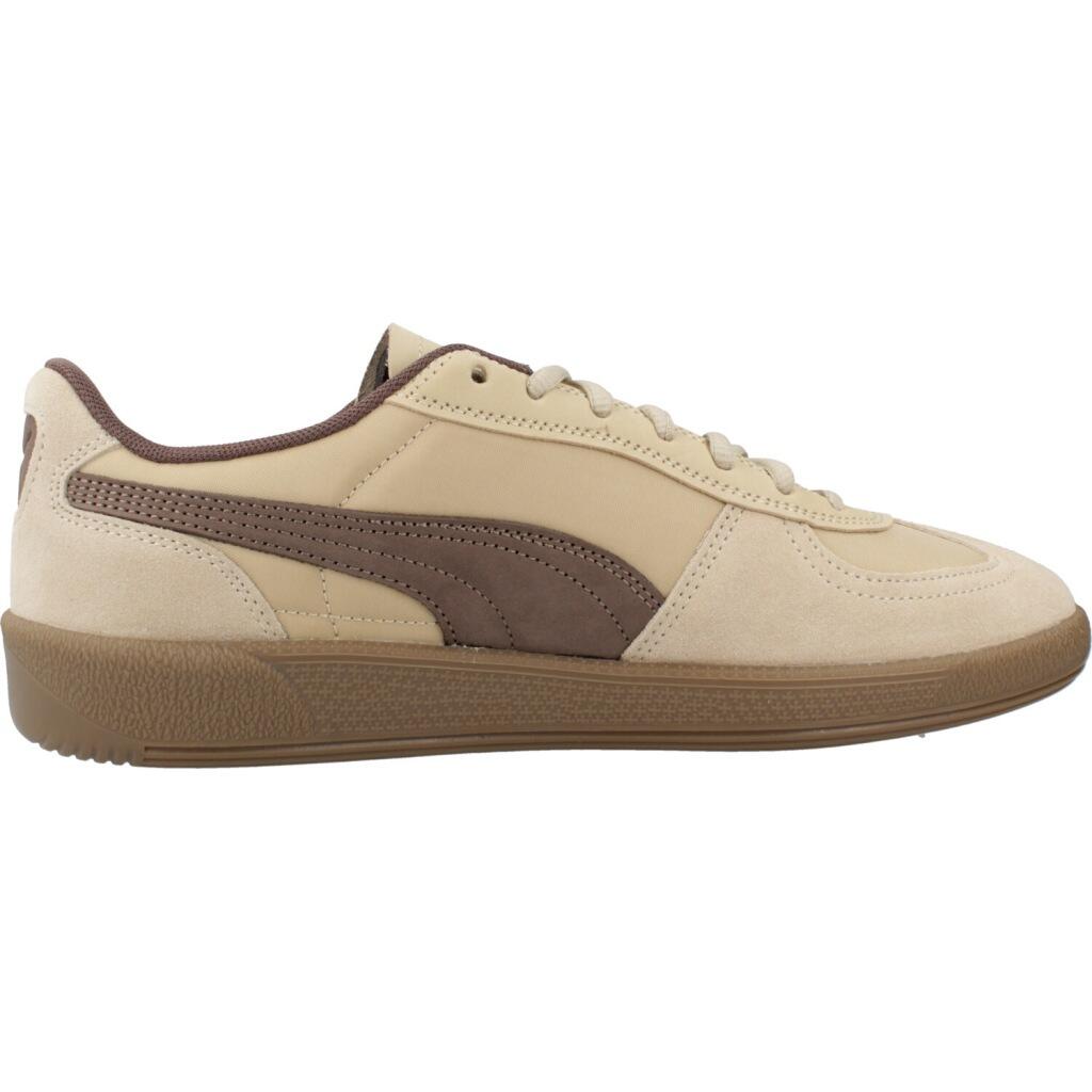 Baskets Puma Modèle Palermo Pop Couleur Beige 4/5