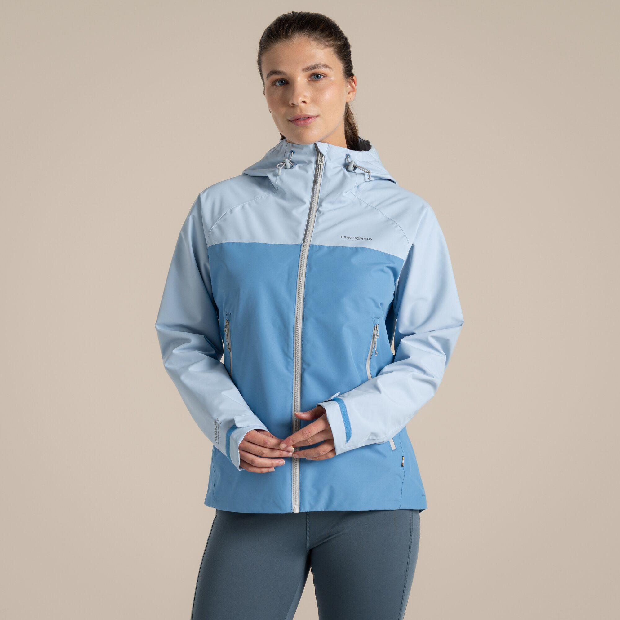 Craghoppers - Vanth Veste Softshell Imperméable Femme Avec Capuche - Softshell - Bleu|gris - Decathlon