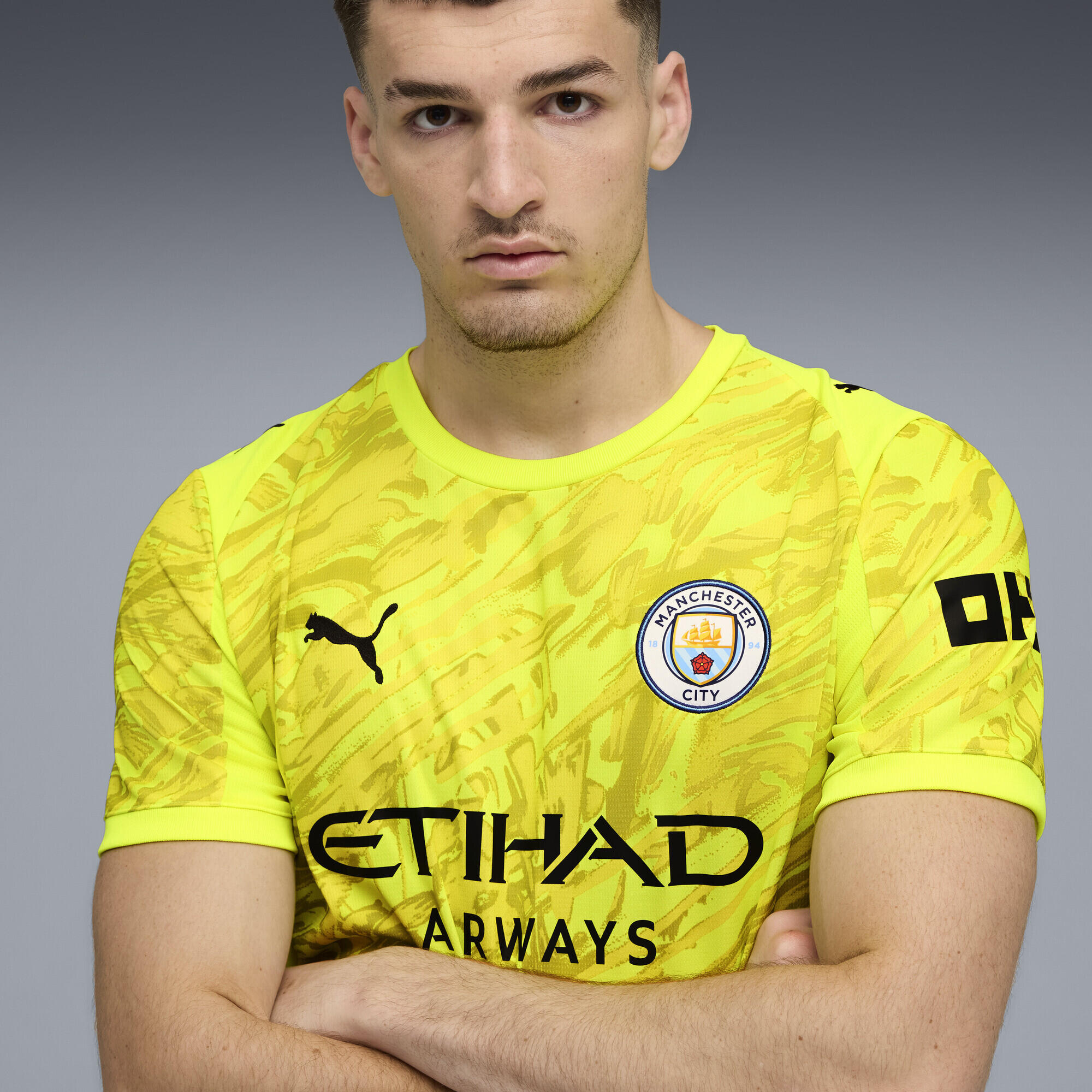 Manchester City 25/26 keepersshirt voor heren PUMA Yellow Alert