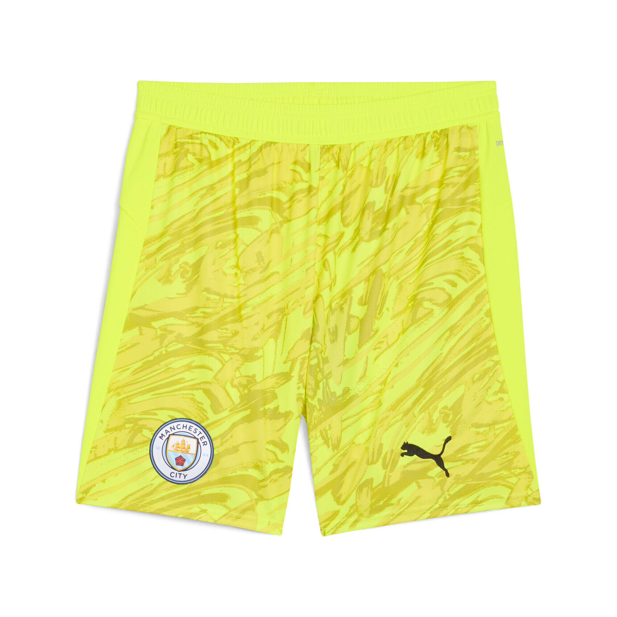 Șort fitness bărbați logo Manchester City 25/26 galben PUMA
