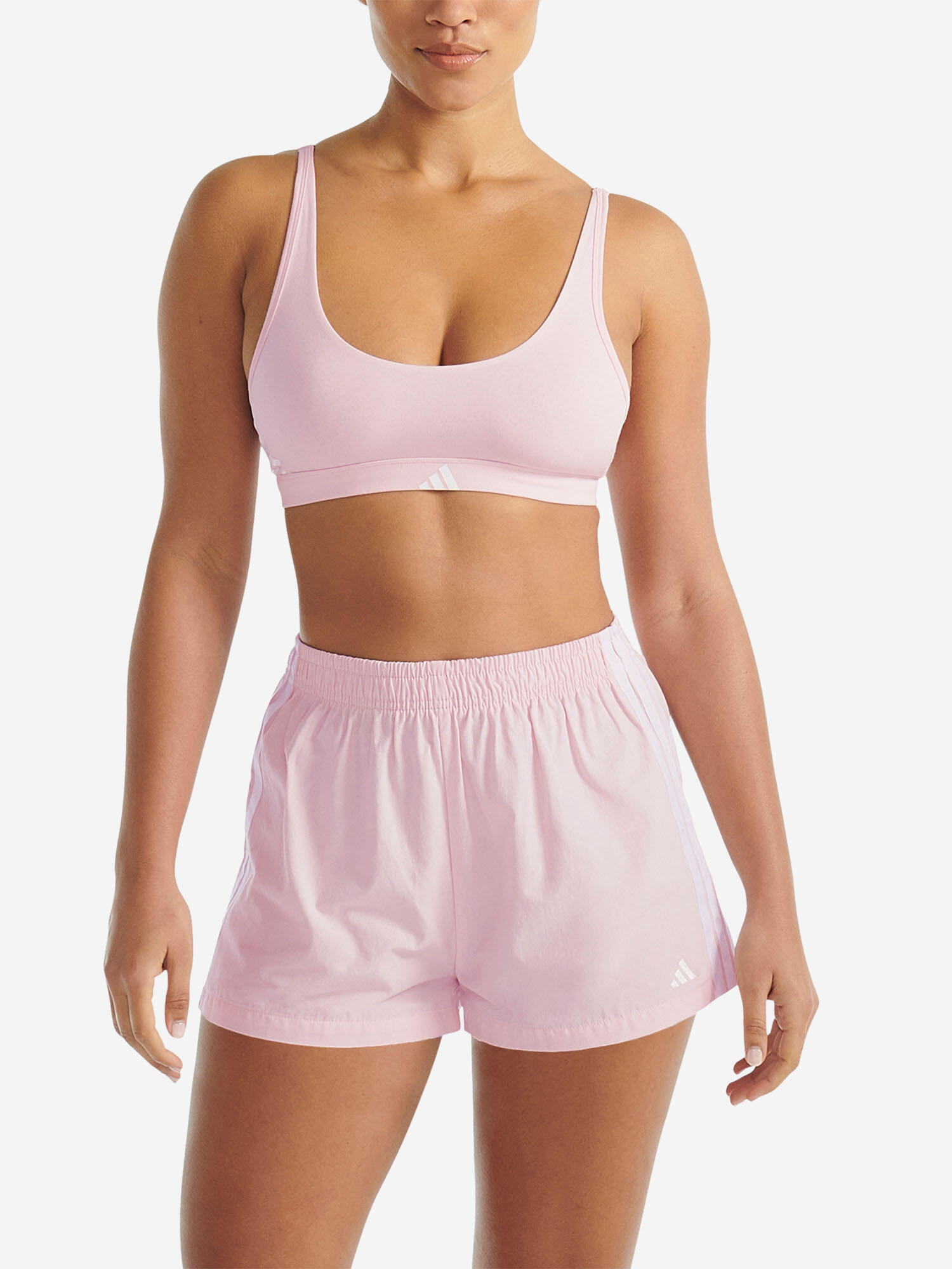 Shorts atmungsaktiv sportlich Damen - Sport Active Essentials Cotton rosa 6/7