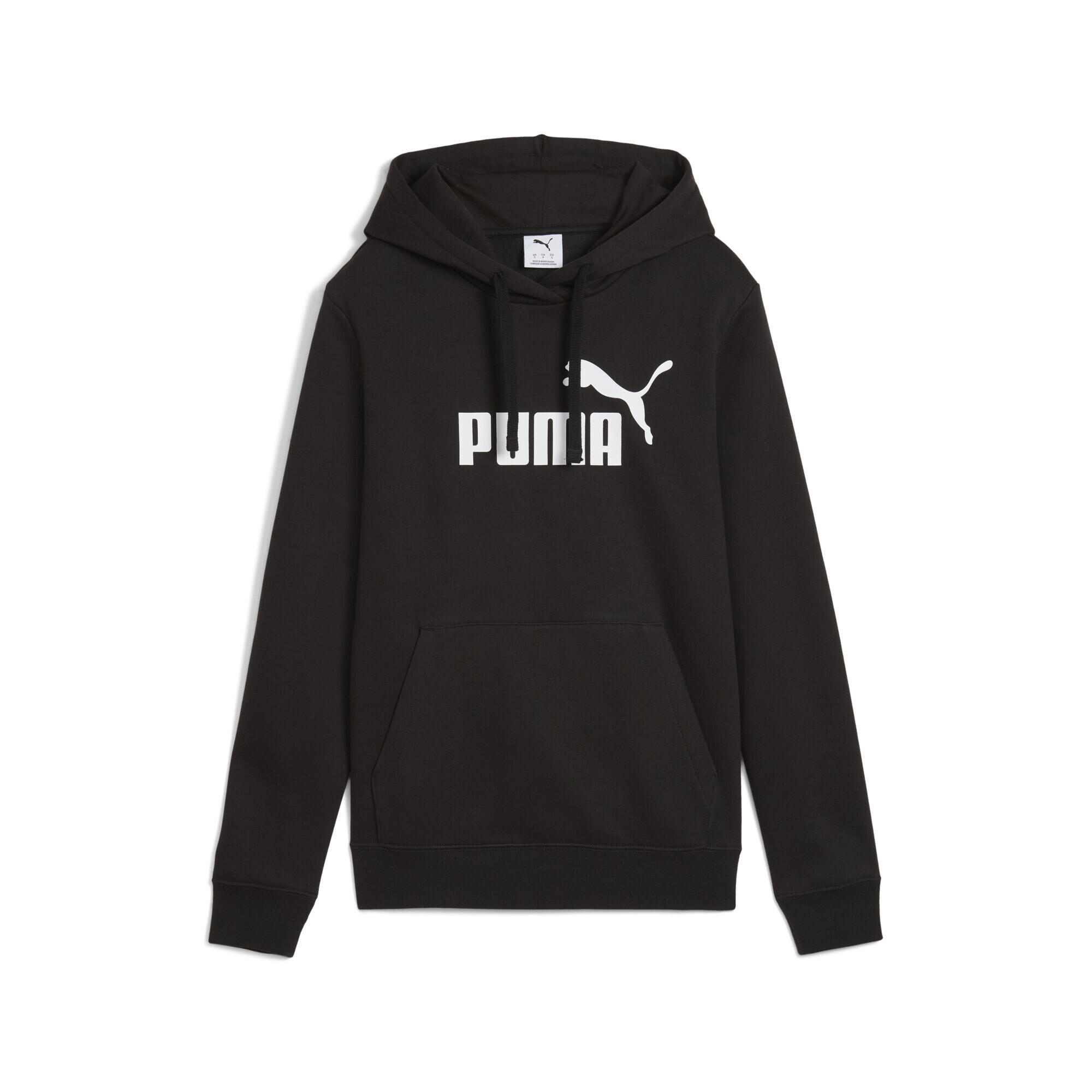 Damska wygodna bluza z kapturem Essentials z logo No. 1 PUMA Black