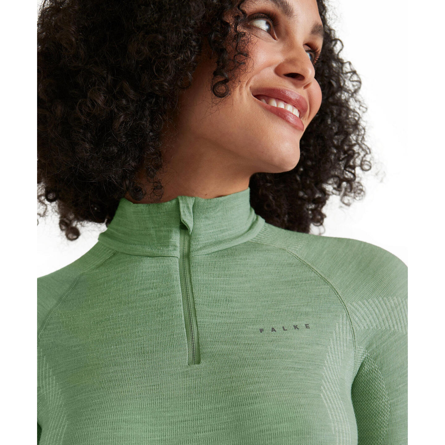 Falke Damen Langarmshirt Wool-Tech Longsleeved Zip Shirt 33310 5/5