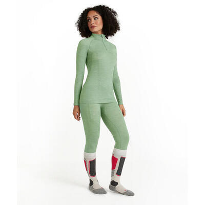 Dames-t-shirt met lange mouwen falke wool-tech
