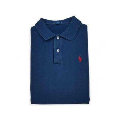 Tweedehands - korte mouwen dames polo navy - als nieuw