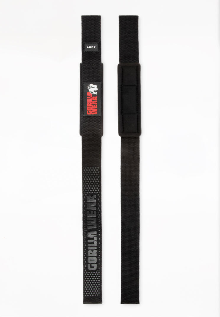 Padded Silicone Lifting Straps - Noir 2/4