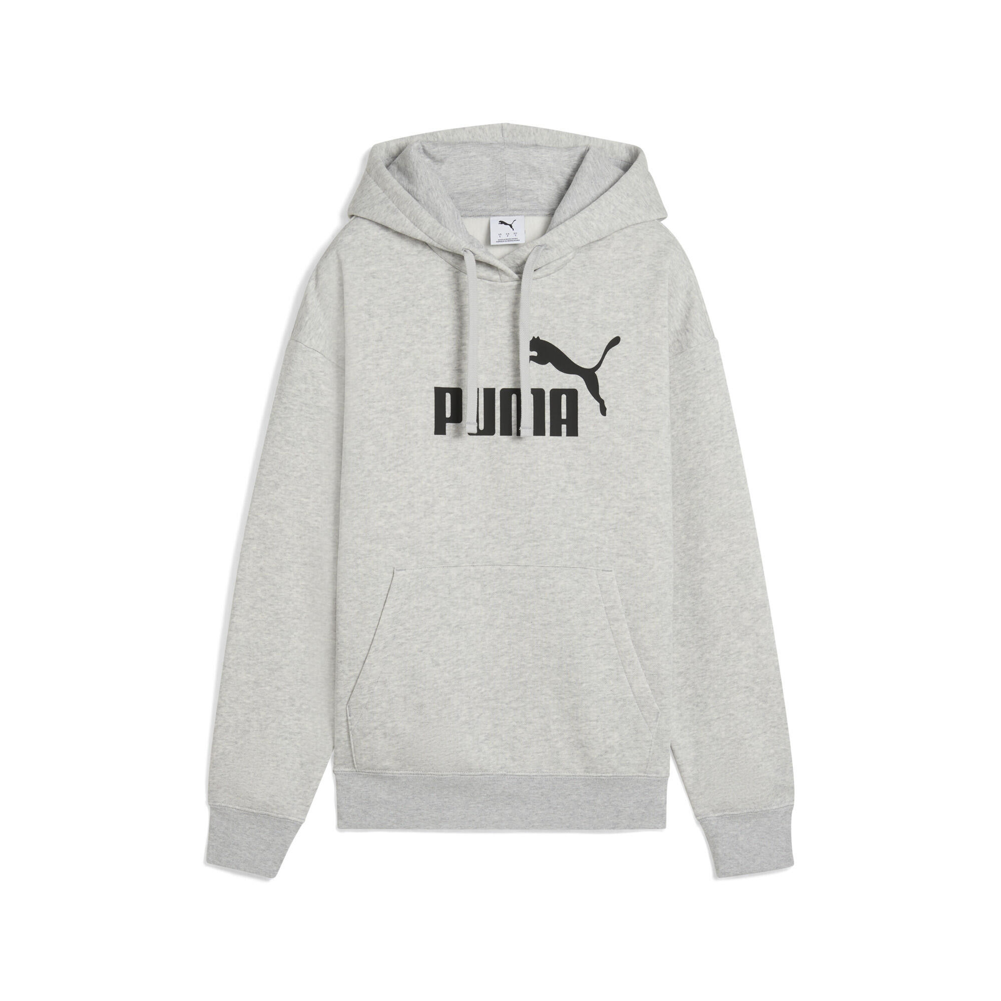 Damska wygodna bluza z kapturem Essentials z logo No. 1 PUMA Light Gray Heather