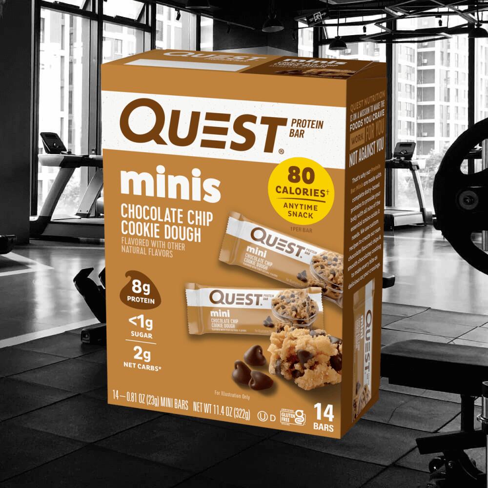 Quest Nutrition Quest Mini Bars (14x23g) Chocolate Chip Cookie Dough - Barres 2/5