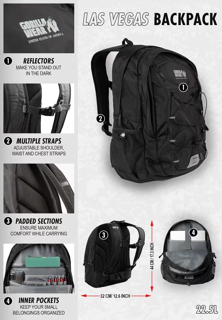 Las Vegas Mochila - Preto 7/7