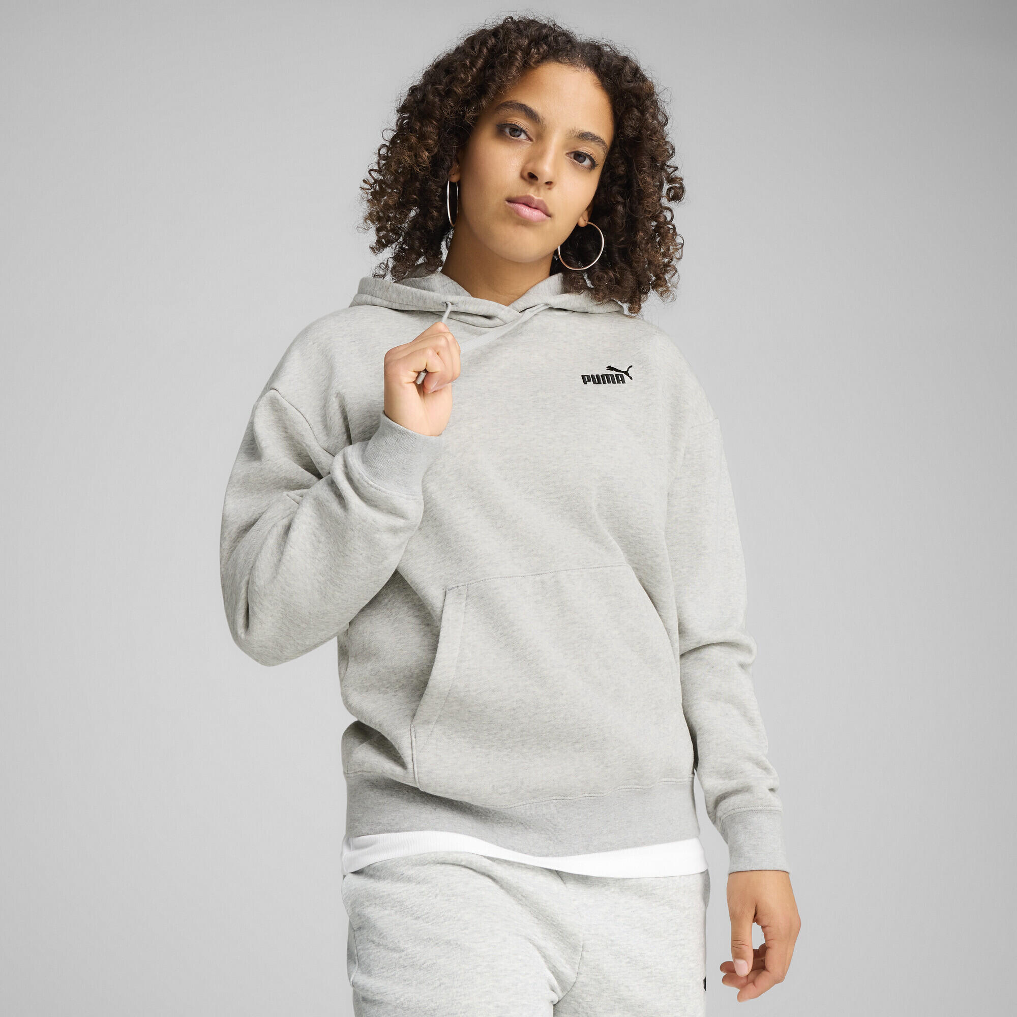Felpa con cappuccio con logo piccolo Essentials No. 1 da donna PUMA 2/5