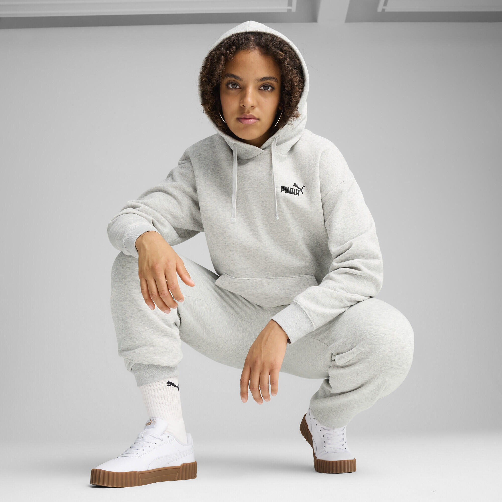 Felpa con cappuccio con logo piccolo Essentials No. 1 da donna PUMA 4/5