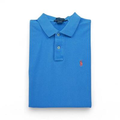 Tweedehands - korte mouw dames polo blauw - goede staat