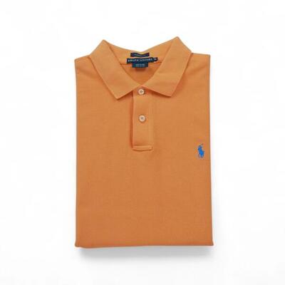 Tweedehands - korte mouw dames polo oranje - als nieuw