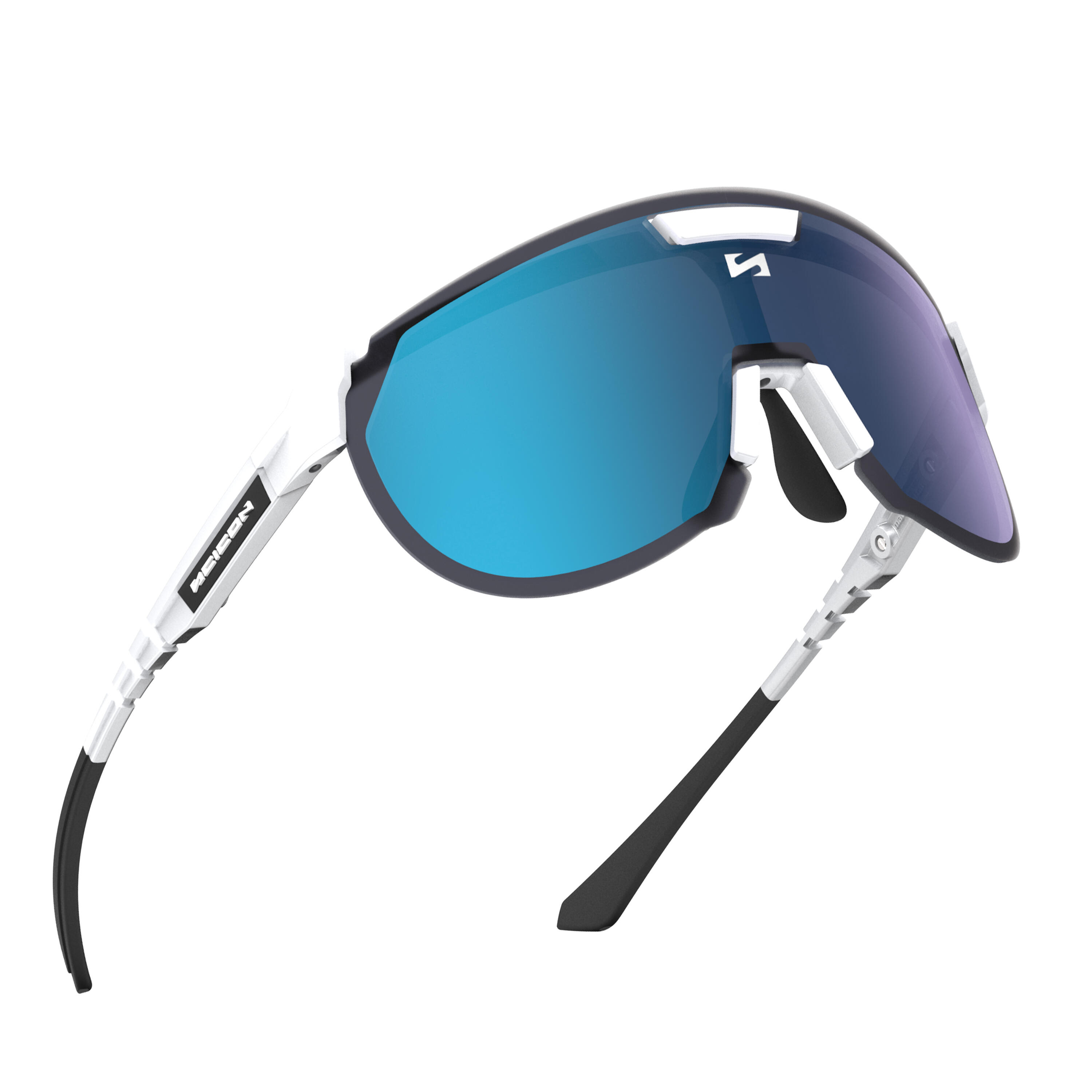 Lunettes Aerotrail Blanc Brillant / Miroir Bleu Scicon Sports 5/6