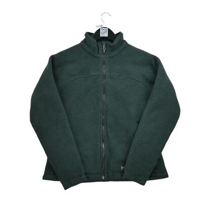 Tweedehands - dames zwarte fleece jas - als nieuw