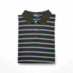 Reconditionné - Polo manches courtes Homme Marron - homme - Excellent