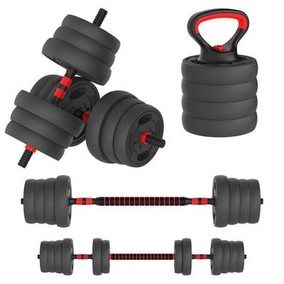 Multifunktionales 5-in-1-Hantelset – Kurzhanteln – Kettlebell