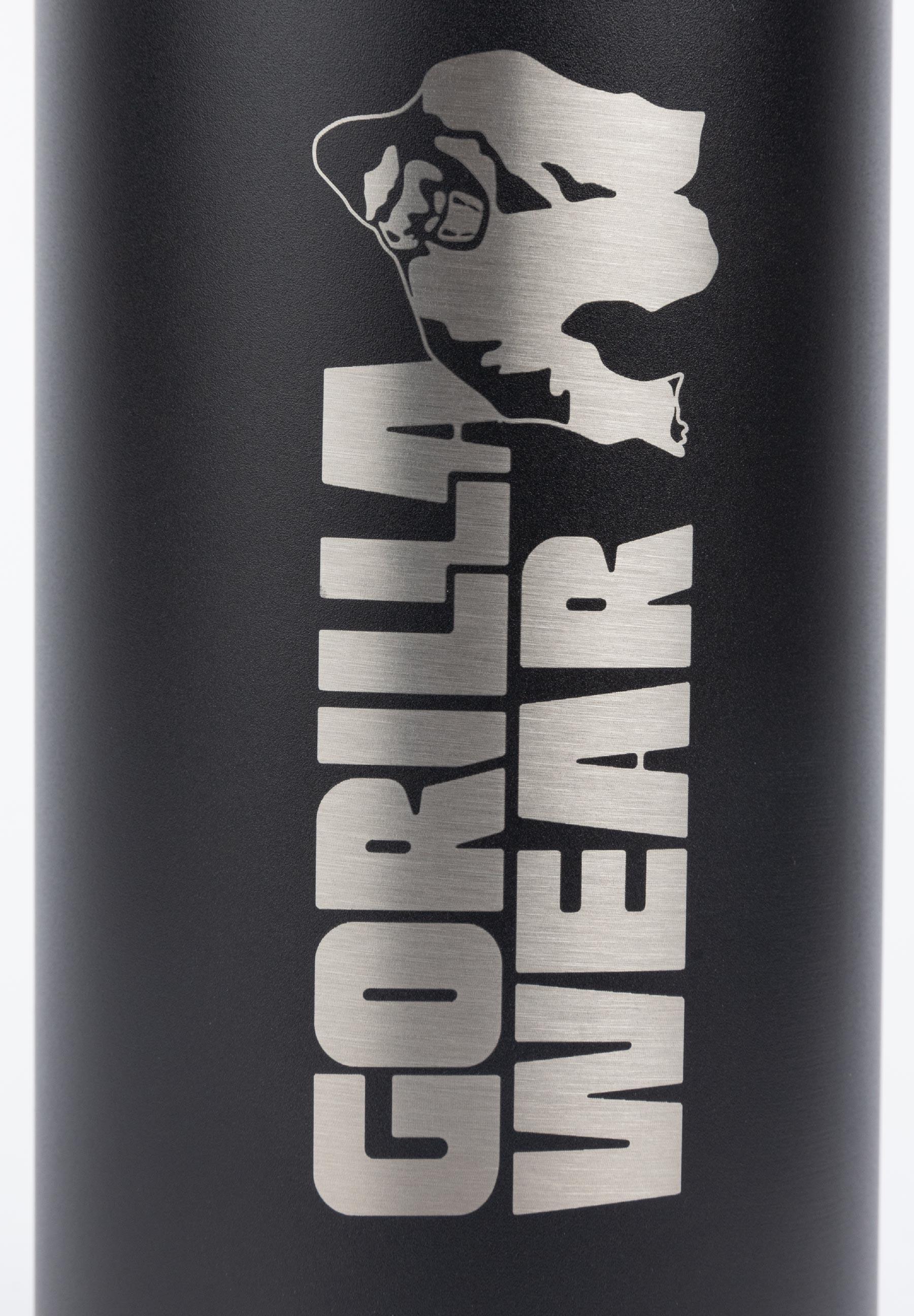 Insulated Stainless Steel Water Bottle 1000ML - Zwart 6/6