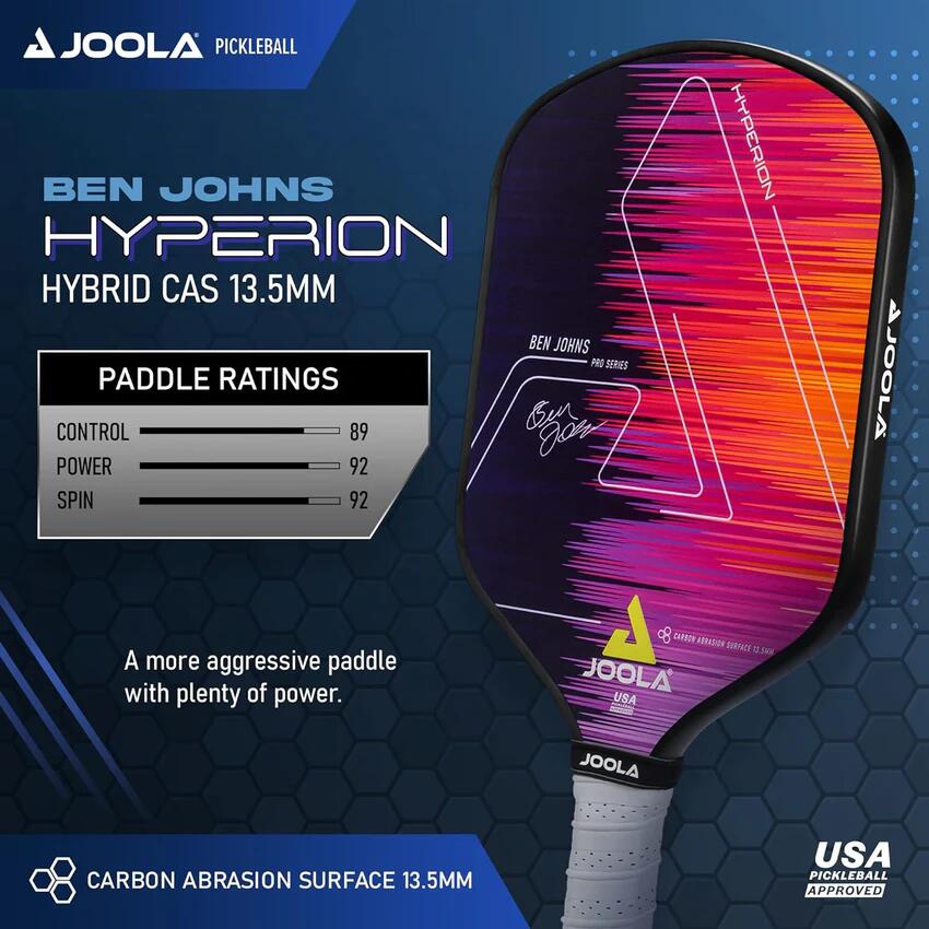 JOOLA Ben Johns Hyperion CAS 13.5mm Pickleball Paddle
