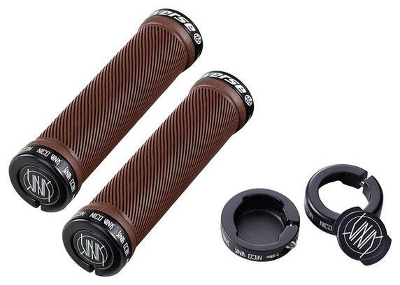 REVERSE Punhos de assinatura Nico Wink reverso marrom / preto