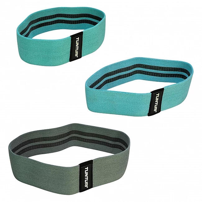 Tunturi Textile Resistance Bands Set 3 Pieces 8 cm – 3 Resistances 2/7