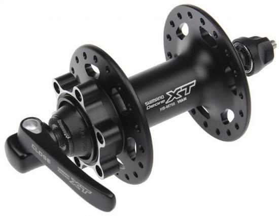 Shimano Vorderradnabe XT HB-M756 Nabe 32-loch Bremsscheibe 6-Loch Schnellspan...