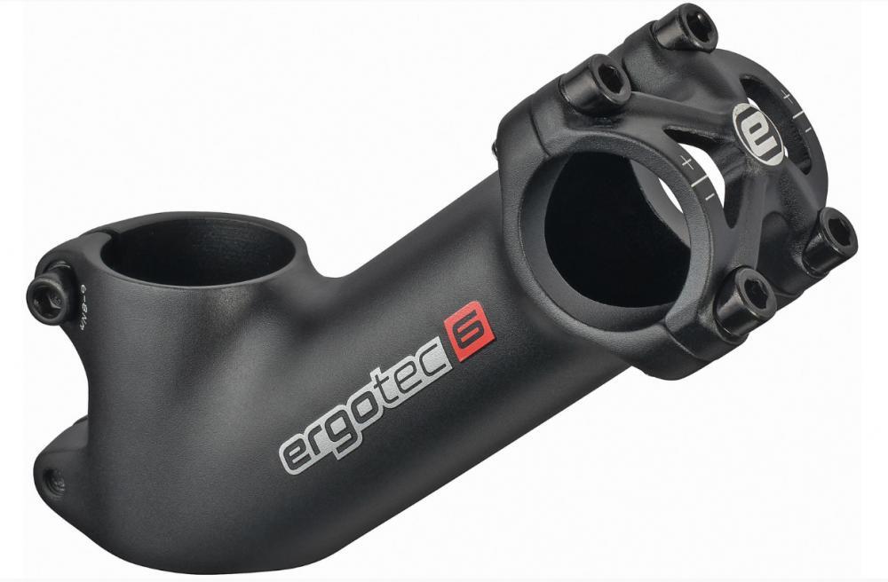 Potence Aluminium ERGOTEC 6 - 28.6 / 31.8 / 100 noire neuve - Équipements vélos