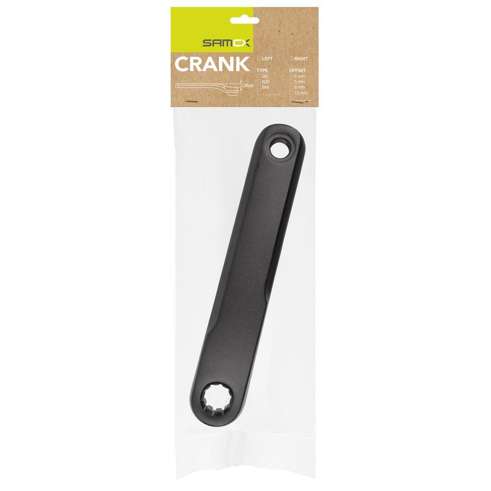 Guarnitura destra Samox Shape 1 170 mm, offset 5 mm — Alluminio nero opaco 3/3