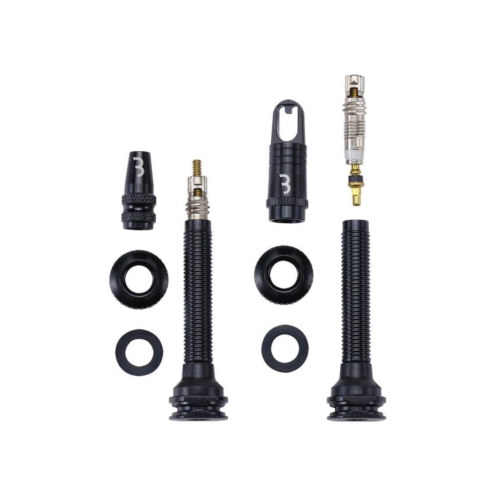 BBB valves tubeless AL Valve noyau amovible 2 pièces 40 mm noir 3/4