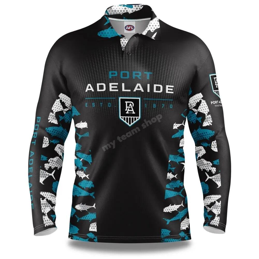 PORT ADELAIDE AFL "REEF RUNNER" FISHING SHIRT