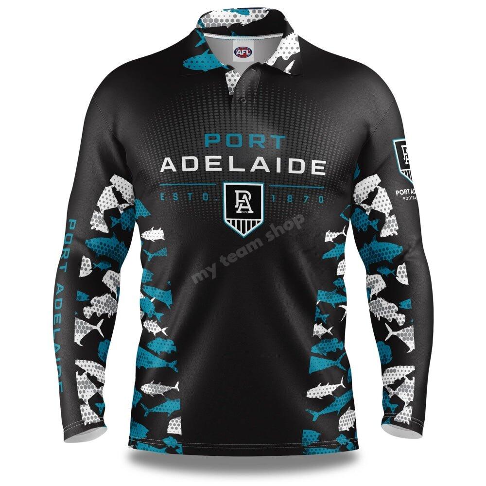 PORT ADELAIDE AFL "REEF RUNNER" FISHING SHIRT