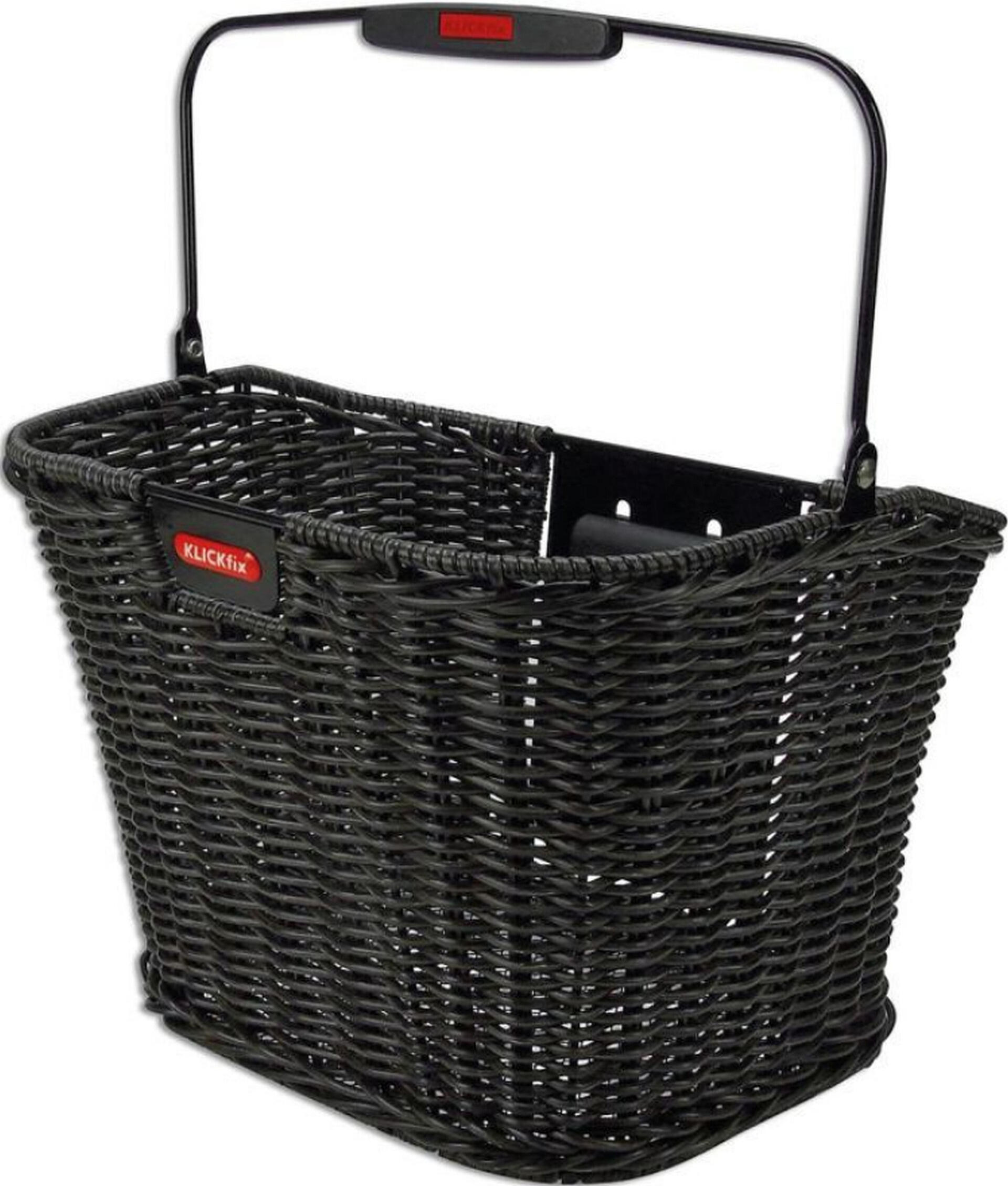 KLICKFIX Vorderradkorb "Structura Retro" , schwarz