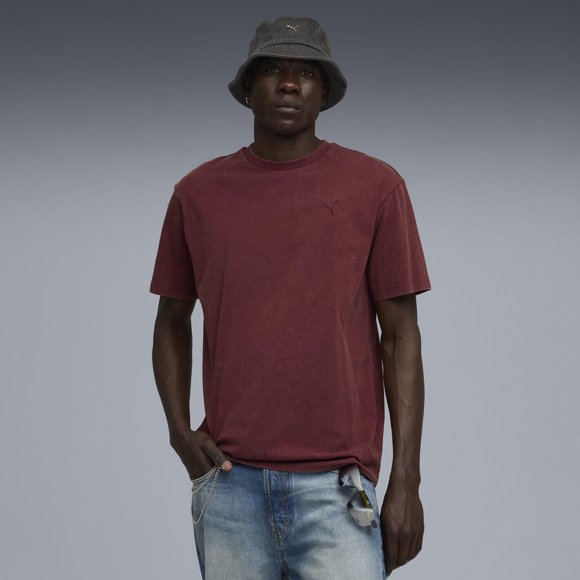 T-shirt décontracté délavé Essentials Elevated Homme PUMA 2/7