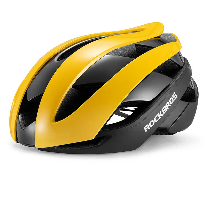 NNEOBA Ultralight Bicycle Helmet Magnetic Snap Closure 58-61cm Yellow