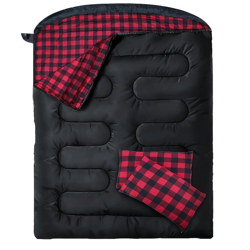 NNETM 2 Person Double Sleeping Bag for Camping (220x150cm)