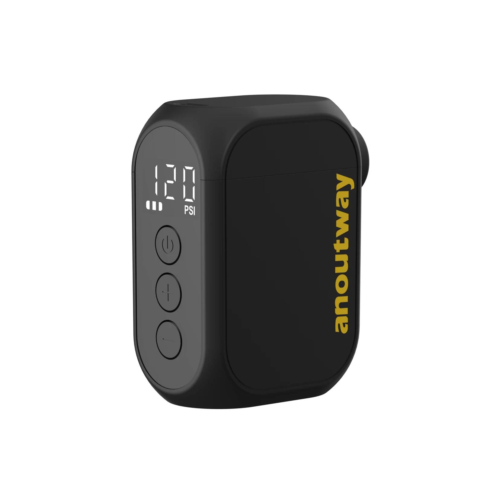 NNEOBA Pro Mini Electric Bike Pump Cordless Tire Inflator Black