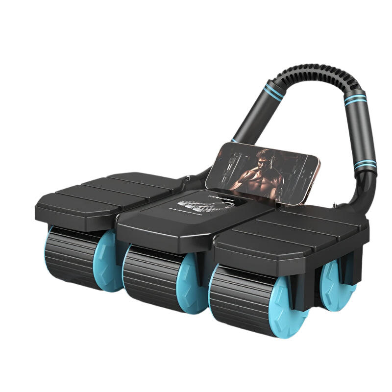 NNETM 6-Wheel Ab Trainer with Elbow Support & Pad